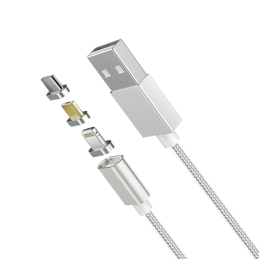 3合1 磁吸 USB 充電線